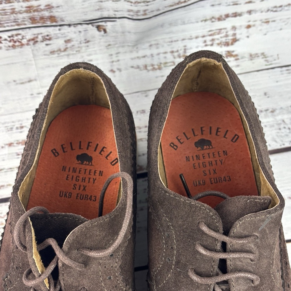 Bellfield 1986 Brown Derby Loafer Men's Shoes UK 9 EU 43 USA 10 - Picture 8 of 10